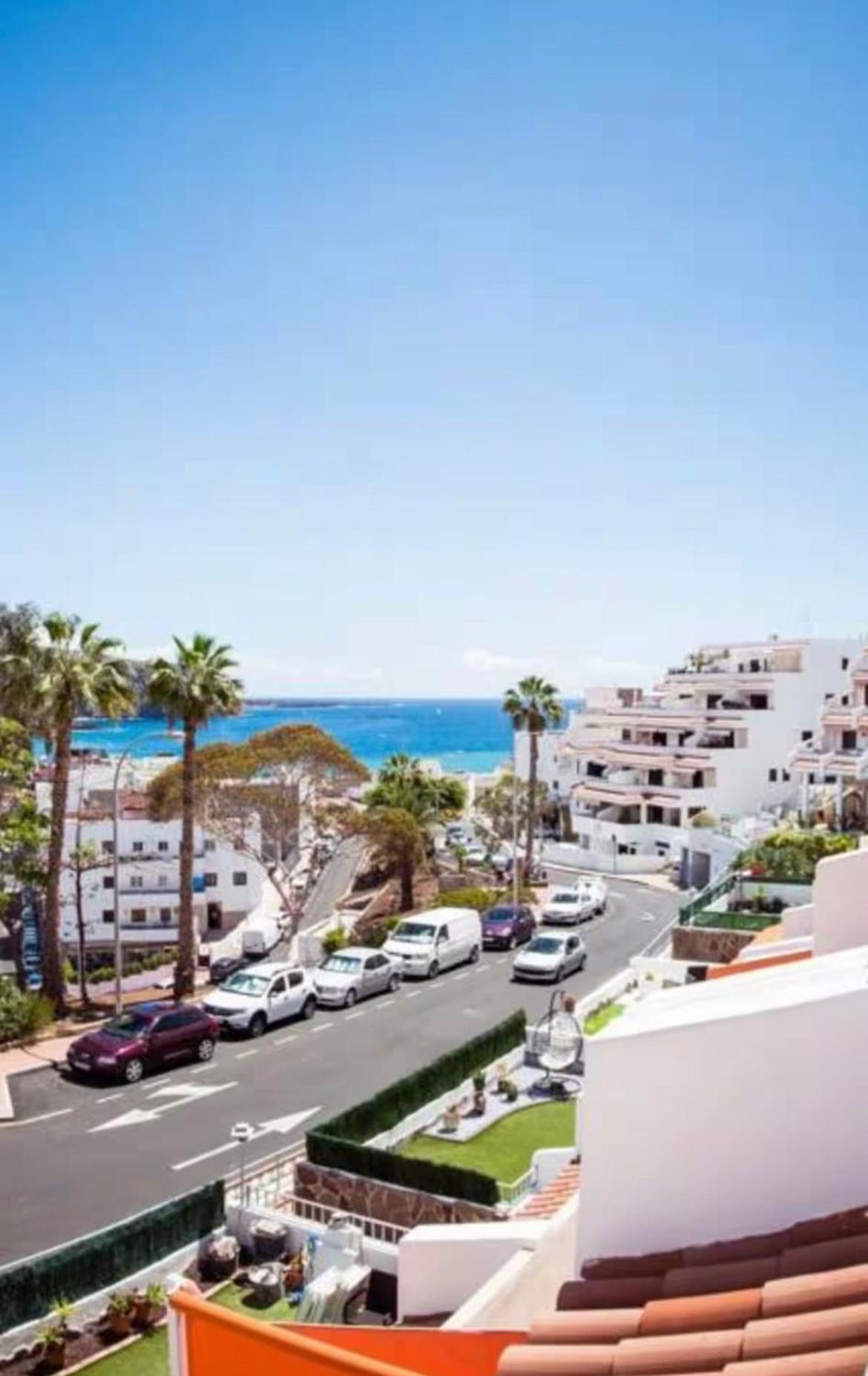 Апартаменты Playa De Los Cristianos Apto A 5Min De La Playa Terraza Con Vistas Al Mar Экстерьер фото